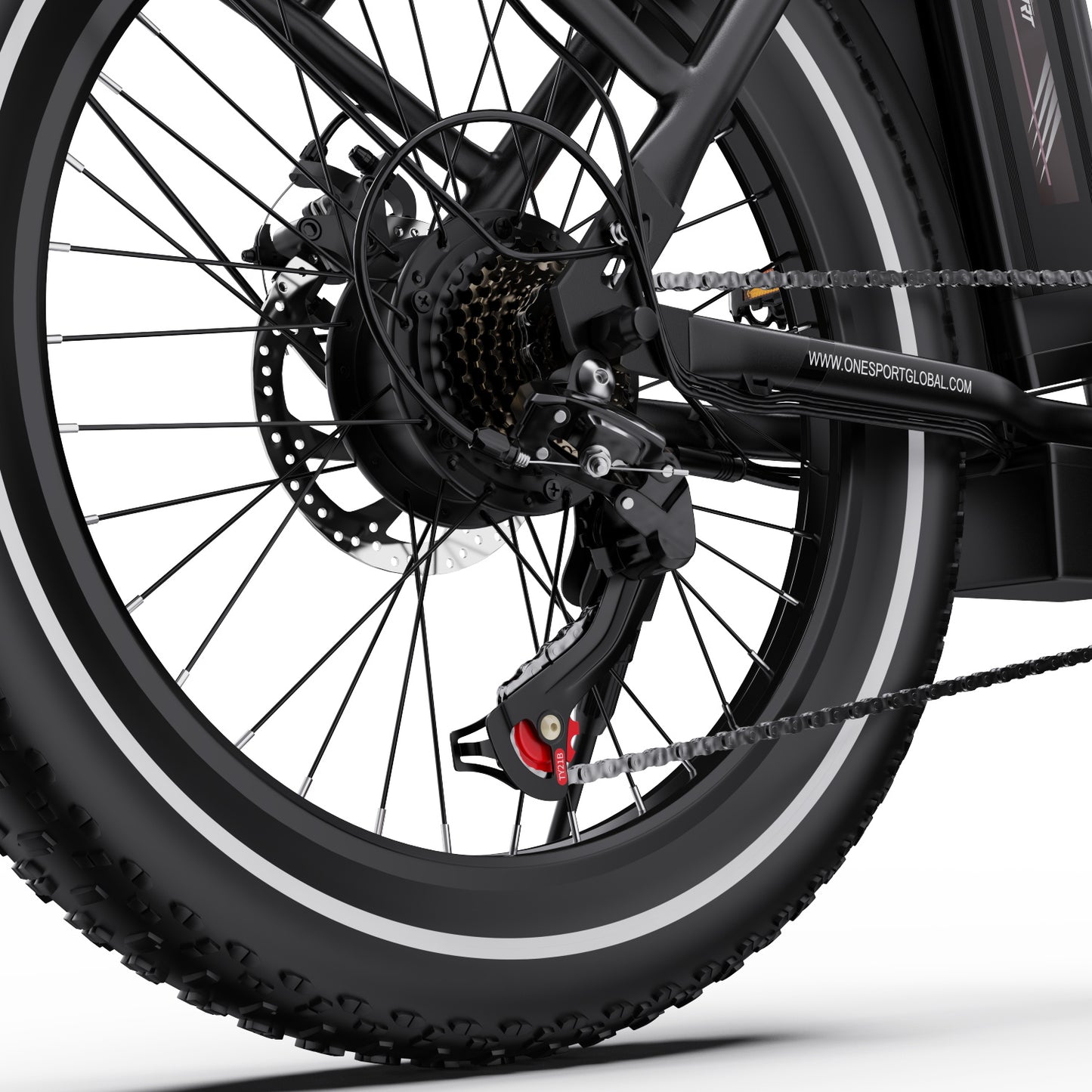 ONESPORT OT16 BLACK-BROWN – E-BIKE Pieghievole con Motore 48V 250W Potente, Batteria Rimovibile e Sospensioni