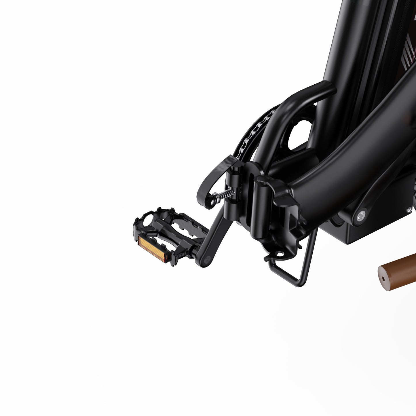 ONESPORT OT16 BLACK-BROWN – E-BIKE Pieghievole con Motore 48V 250W Potente, Batteria Rimovibile e Sospensioni