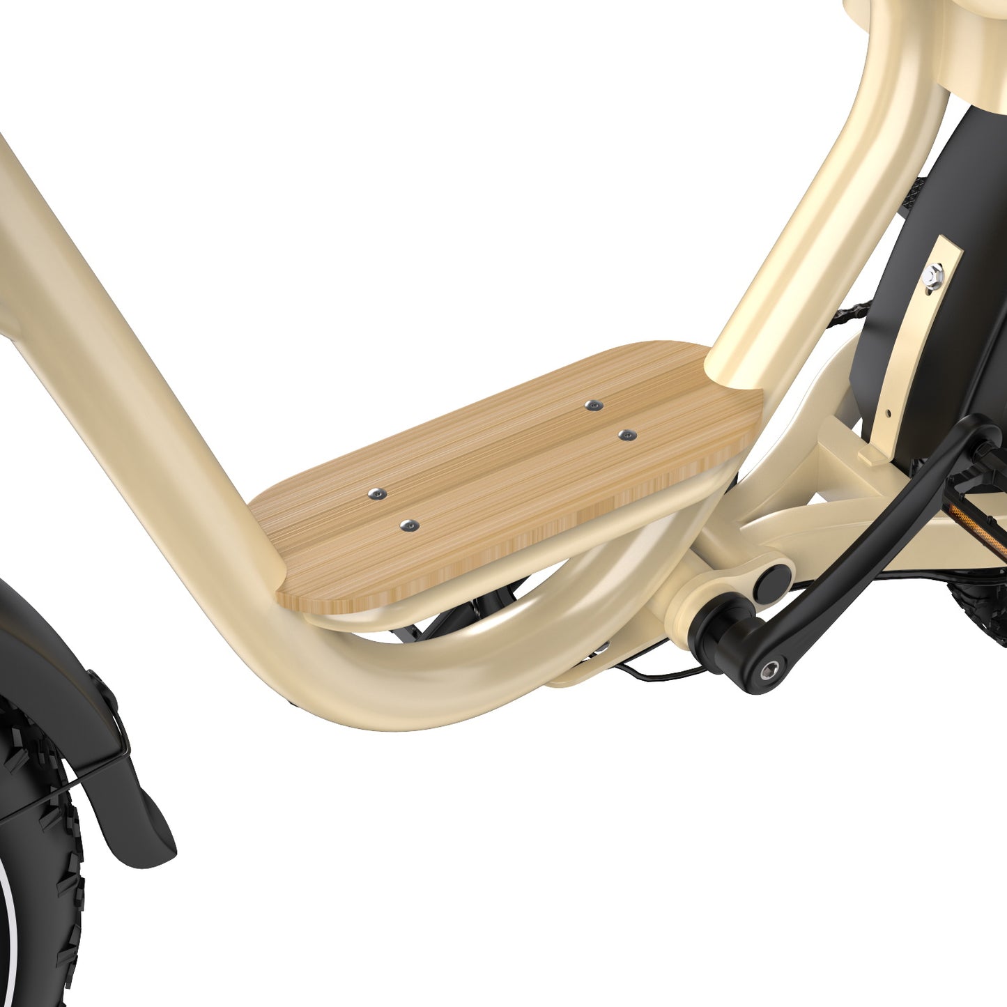 ONESPORT W77 BEIGE – E-BIKE Urbana con Batteria Integrata, Motore BAFANG 48V 500W e Display LCD
