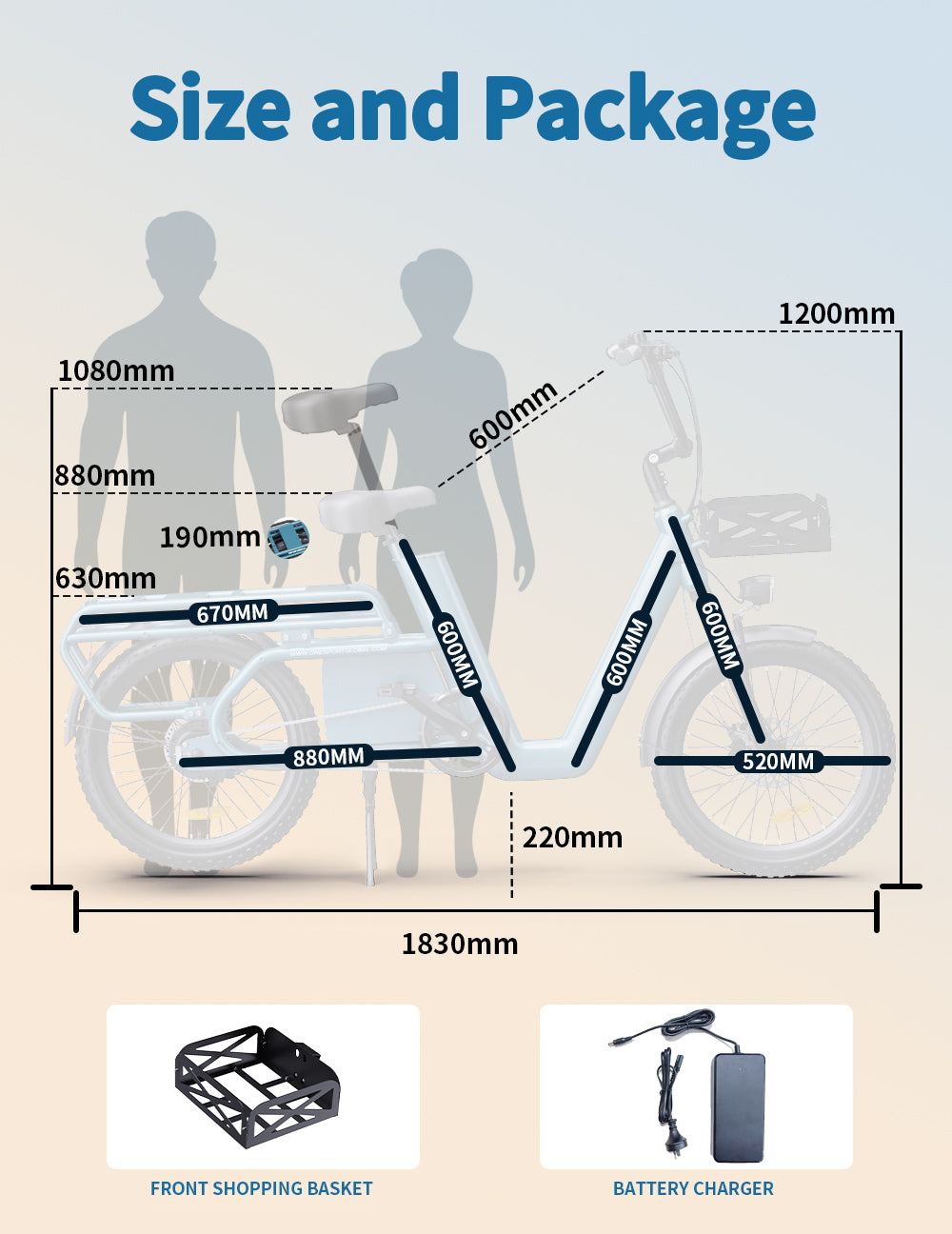 OneSport OT01 - e-Bike City Style | Motore 500W | Autonomia 80km