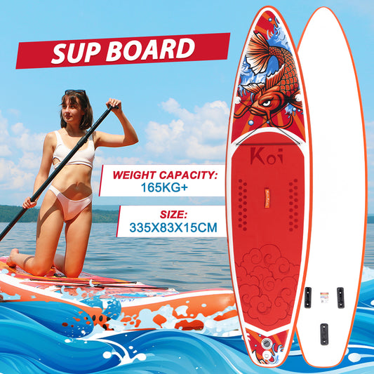 SUP Gonfiabile FathRide 335*83*15 | Portata 165kg+ | Design Koi Esclusivo | Kit Completo