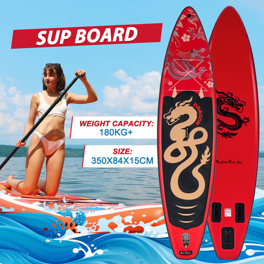 Tavola SUP Gonfiabile  Pulse Red 350*84*15 | Portata 180kg+ | Ultra Stabile | Base GoPro | Kit Completo (Copia)
