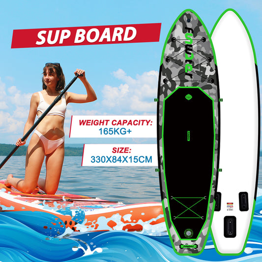 Tavola SUP gonfiabile 'Angler Classic' 330*84*15 | Portata 165kg | Kit Pesca con Seggiolino