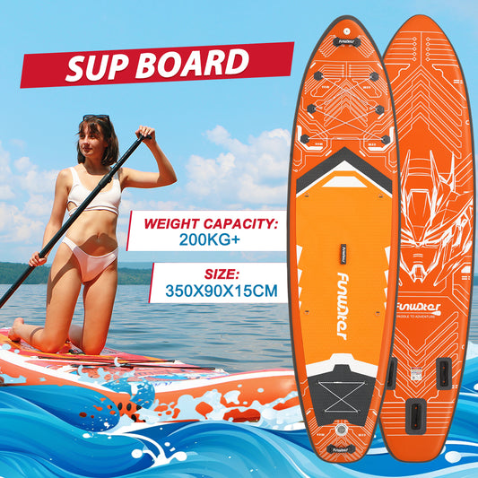 Tavola SUP Gonfiabile FOUNDER X 350*90*15 | Portata 200kg+ | Larghezza 90cm | Base GoPro | Kit completo