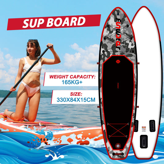 Tavola SUP gonfiabile 'Angler Pro' 330*84*15 | Portata 165kg | Kit Pesca con Seggiolino
