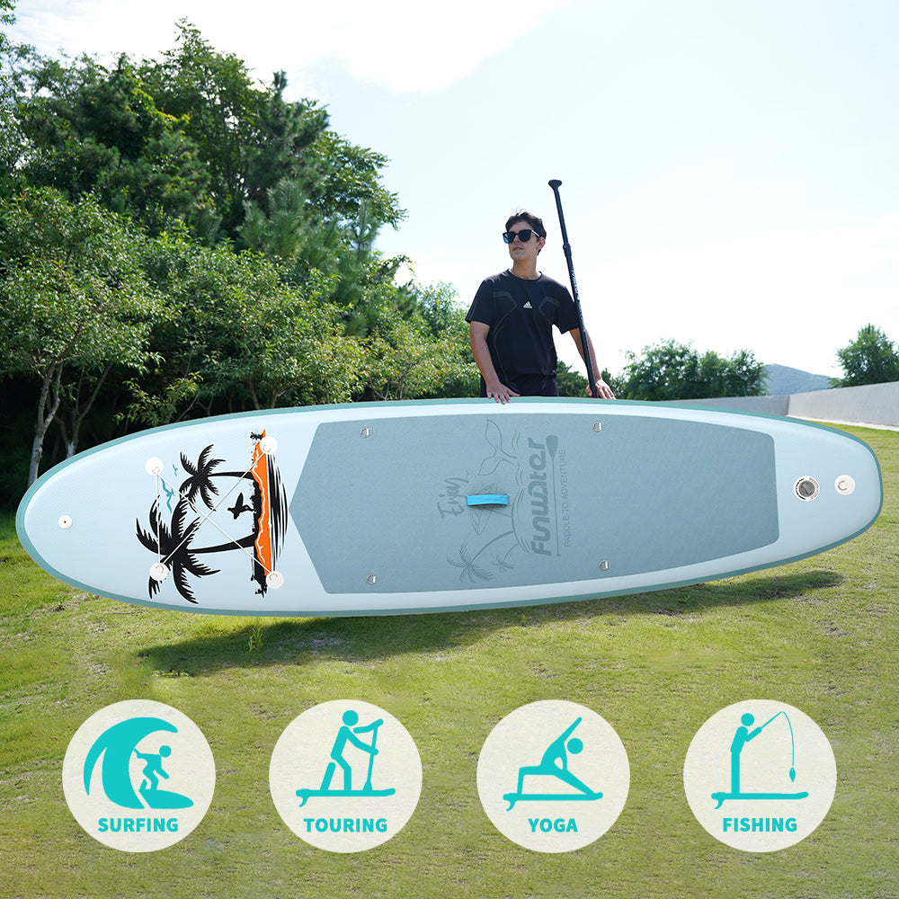 Tavola SUP Gonfiabile MIAMI 335x84x15  | Portata 165kg+ | Con Seggiolino | Base GoPro | Kit Pesca Completo