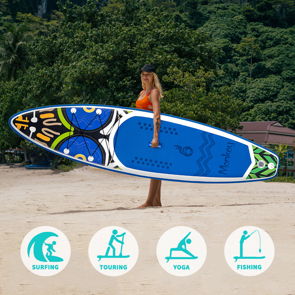 SUP Gonfiabile  F-Lite 335*83*15 | Portata 165kg+ | Design Monkey Esclusivo | Kit Completo