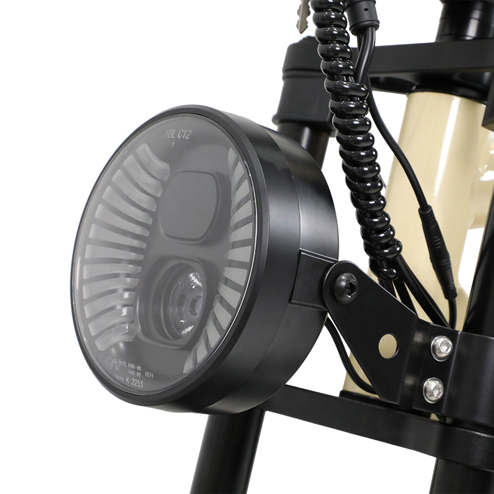 ONESPORT W66 BEIGE – E-BIKE Urbana con Batteria Integrata, Motore BAFANG 48V  500W e Display LCD