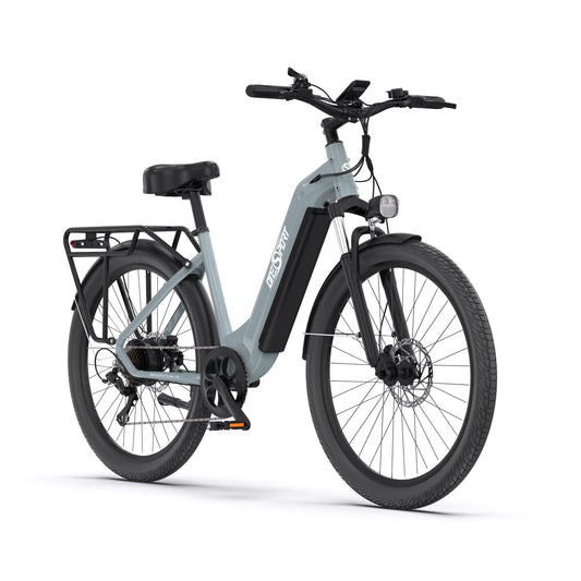 OneSport OT05 PRO GREY-BLUE - e-Bike Avanzata | Motore 250W | Batteria Estraibile | Display LCD