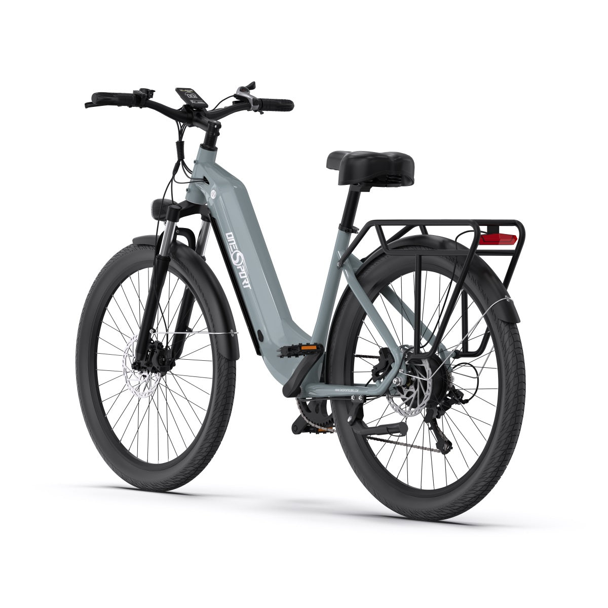 OneSport OT05 PRO GREY-BLUE - e-Bike Avanzata | Motore 250W | Batteria Estraibile | Display LCD